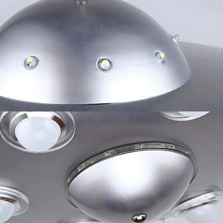 ZOWALA - Futuristic Kids Room Blue UFO Ceiling Light