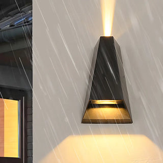 ZOWALA - Geometric 2 Light Black Metal LED Wall Light Image - 16