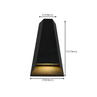 ZOWALA - Geometric 2 Light Black Metal LED Wall Light Image - 18
