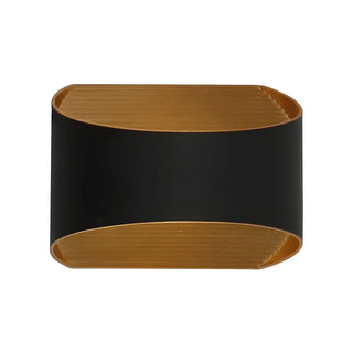 ZOWALA - Geometric 2 Light Black Metal LED Wall Light Image - 5