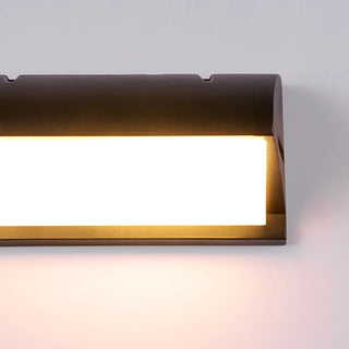 Contemporary Geometric Black LED Exterior Wall Light Image - 14