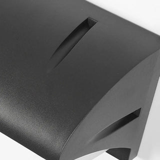 Contemporary Geometric Black LED Exterior Wall Light Image - 15