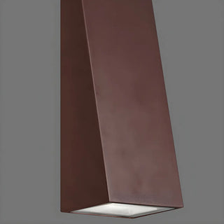 Minimalist Triangle Black Metal Outdoor LED Wall Light Zawala Image - 14