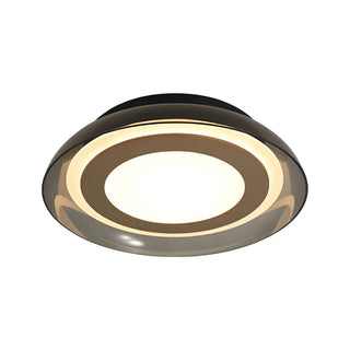 Modish Black Geometric LED Flush Mount Ceiling Light Zawala Image - 11
