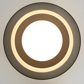 Modish Black Geometric LED Flush Mount Ceiling Light Zawala Image - 6