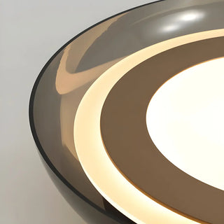 Modish Black Geometric LED Flush Mount Ceiling Light Zawala Image - 9