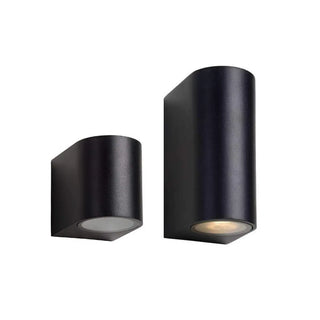 ZOWALA - Modern Black Square Outdoor Up Down Wall Sconce Image - 9