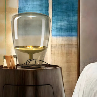 Creative Simple Jar Geometric Clear Glass Table Lamp Zawala Image - 3
