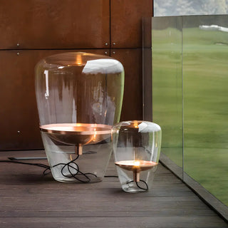 Creative Simple Jar Geometric Clear Glass Table Lamp Zawala Image - 4