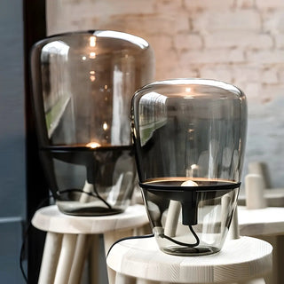 Creative Simple Jar Geometric Clear Glass Table Lamp Zawala Image - 5
