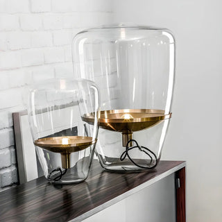 Creative Simple Jar Geometric Clear Glass Table Lamp Zawala Image - 6