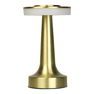 Simple Geometric Gold LED Table Lamp with Touch Switch Zawala Image - 7