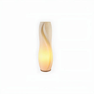 Unique White 3D Geometric Ambient Wooden Floor Lamp Zawala Image - 14