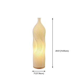 Unique White 3D Geometric Ambient Wooden Floor Lamp Zawala Image - 18