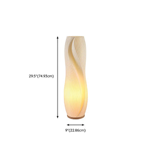 Unique White 3D Geometric Ambient Wooden Floor Lamp Zawala Image - 19