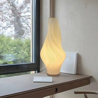 Unique White 3D Geometric Ambient Wooden Floor Lamp Zawala Image - 5