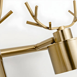 Creative 3-Light Antler and Cylinder Gold Vanity Light Zawala Image - 10