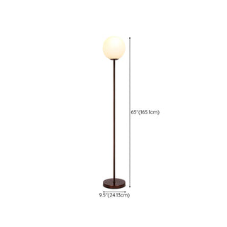 3-Light Globe Gold Contemporary Metal Floor Lamp Zawala #size