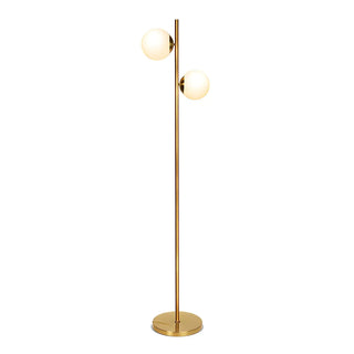 3-Light Globe Gold Contemporary Metal Floor Lamp Zawala Image - 5