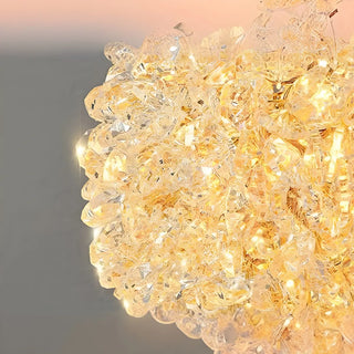 Modern Adjustable Height Clear Crystal Ball Pendant Light Zawala Image - 11