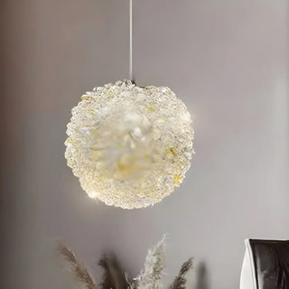 Modern Adjustable Height Clear Crystal Ball Pendant Light Zawala Image - 5