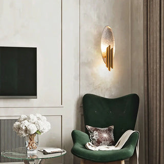 Luxury Crystal Cylinder Gold Bedroom Wall Sconce Zawala Image - 2