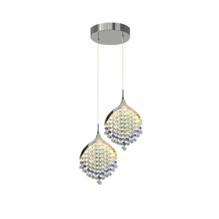 ZOWALA - Modern Clear Crystal Droplet Teardrop Pendant Light Image - 11