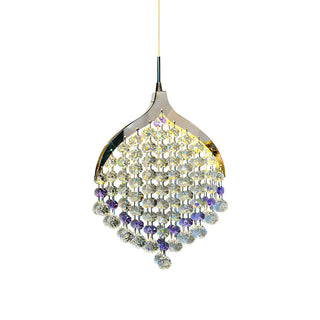 ZOWALA - Modern Clear Crystal Droplet Teardrop Pendant Light Image - 7