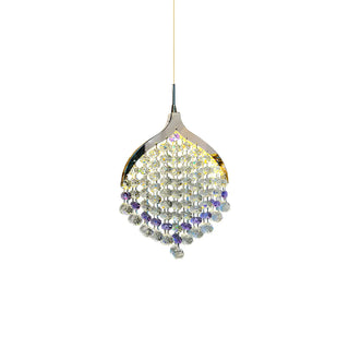 ZOWALA - Modern Clear Crystal Droplet Teardrop Pendant Light Image - 8