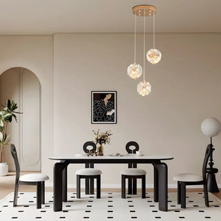 ZOWALA - Modern Cluster Crystal Ball Dining Room Pendant Light Image - 2