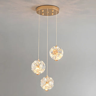 ZOWALA - Modern Cluster Crystal Ball Dining Room Pendant Light Image - 5