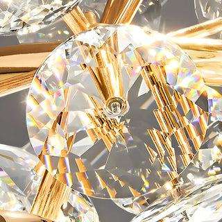 ZOWALA - Modern Cluster Crystal Ball Dining Room Pendant Light Image - 6