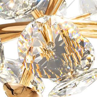 ZOWALA - Modern Cluster Crystal Ball Dining Room Pendant Light Image - 7