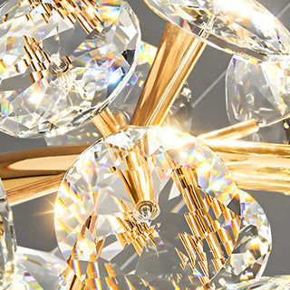 ZOWALA - Modern Cluster Crystal Ball Dining Room Pendant Light Image - 8