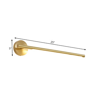 Luxury Gold Linear Bathroom LED Brass Vanity Light Zawala Image - 11