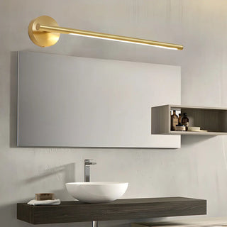 Luxury Gold Linear Bathroom LED Brass Vanity Light Zawala Image - 4