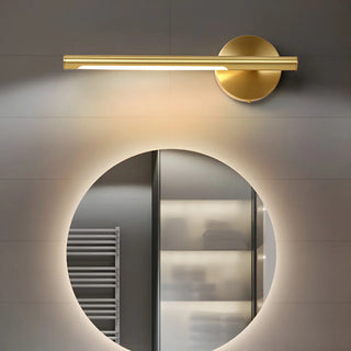 Luxury Gold Linear Bathroom LED Brass Vanity Light Zawala Image - 6