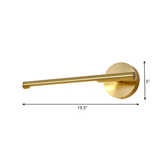 Luxury Gold Linear Bathroom LED Brass Vanity Light Zawala Image - 8
