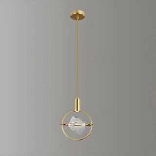ZOWALA - Modern Bedroom Clear Crystal Diamond Pendant Light Image - 11