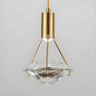 ZOWALA - Modern Bedroom Clear Crystal Diamond Pendant Light Image - 12