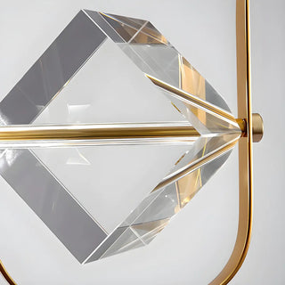 ZOWALA - Modern Bedroom Clear Crystal Diamond Pendant Light Image - 13