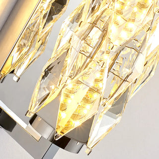 Luxury Gold Geometric Crystal Wall Light Fixture Zawala Image - 12