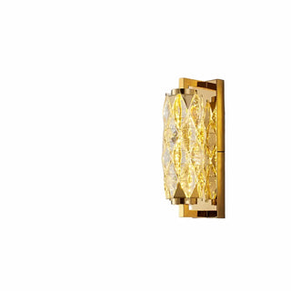 Luxury Gold Geometric Crystal Wall Light Fixture Zawala Image - 5