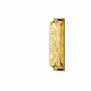 Luxury Gold Geometric Crystal Wall Light Fixture Zawala Image - 7