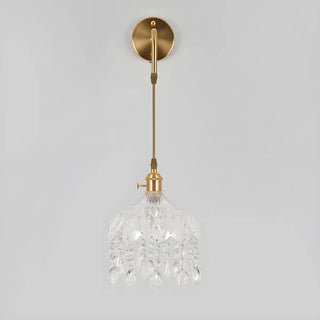 Exquisite Gold Crystal Hanging Pendant Wall Sconce Zawala Image - 12