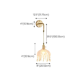 Exquisite Gold Crystal Hanging Pendant Wall Sconce Zawala #size