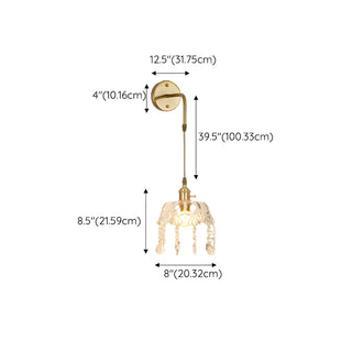 Exquisite Gold Crystal Hanging Pendant Wall Sconce Zawala Image - 15