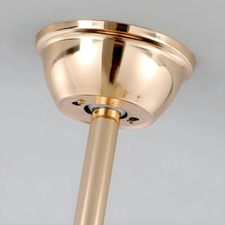 Luxurious Shell Shape Gold LED Ceiling Fan Light Zawala Image - 8
