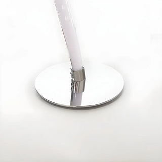 Simple Curved LED Metal Silver Adjustable Table Lamp Zawala Image - 10