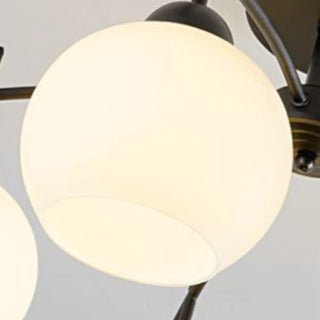 ZOWALA - Gold 8-Light Dome Semi-Flush Mount Light Image - 12